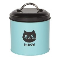 Cat Treat Tin pet food storage